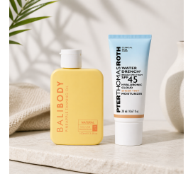 Travel Glow Set - Pineapple Tanning Oil SPF15 + PTR Water Drench Broad Spectrum SPF 45 Hyaluronic Cloud Sheer Tint Moisturizer 20ml